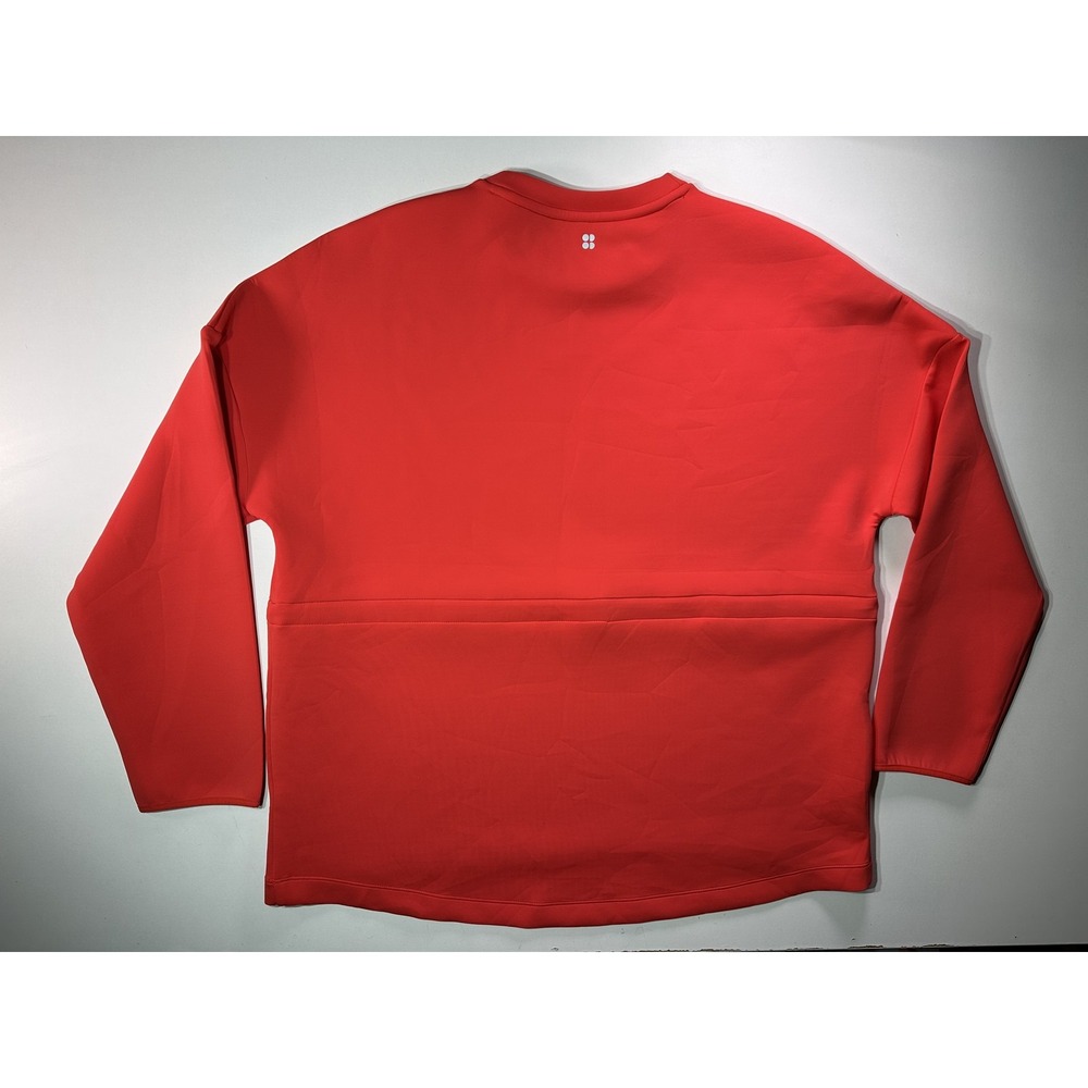 Sweaty Betty Grace Crew‎ Neck Sweatshirt Womens Large Pullover Adjustable Pentas - Picture 5 of 9